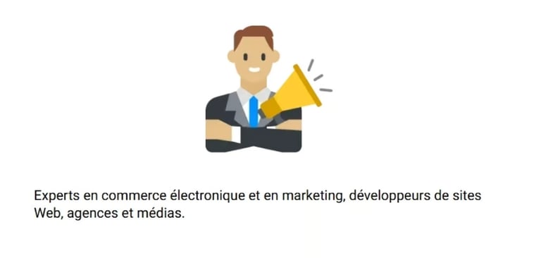 Ecommerce and marketing experts, website developers, agencies and media