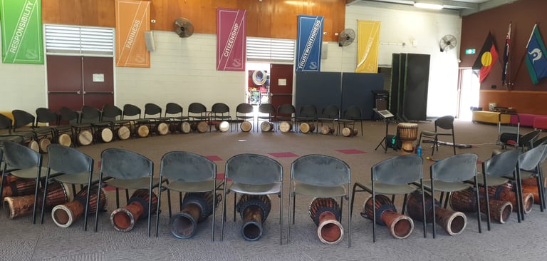 drumming classes with chairs