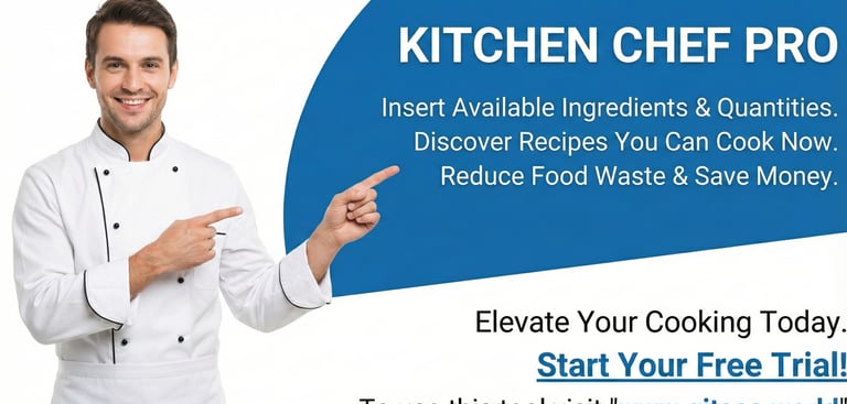 Cook anything with whatever have in your kitchen.