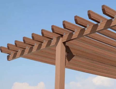 Pérgola de madera para terrazas