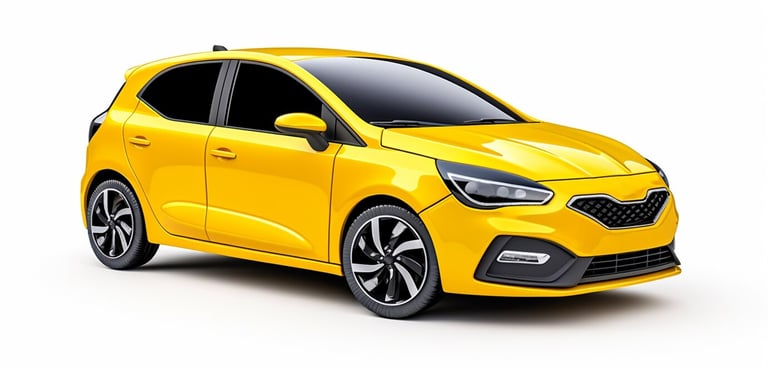 yellow car background replacement