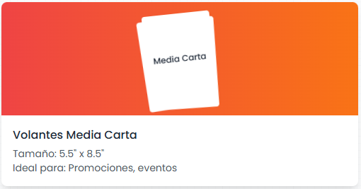 Volantes a color con diseños profesionales y modernos