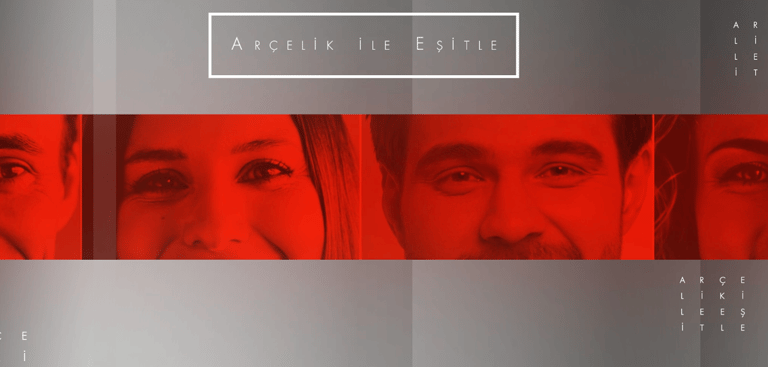 Toplumsal cinsiyet eşitliği temalı Arçelik etkinliği için hazırlanan etkinlik videosu tasarımı