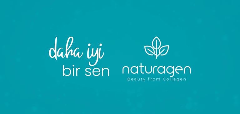 Naturagen Collagen markası için hazırlanan motion graphics tabanlı masaüstü reklam filmi