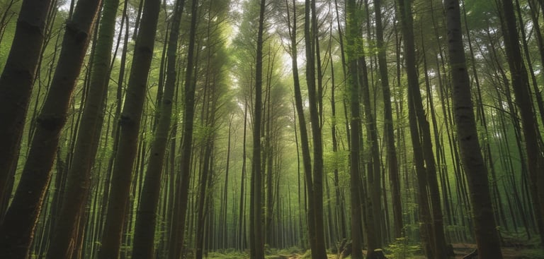 Three blue recycling bins are positioned on a sidewalk against a building with closed metal shutters. The bins display a yellow 'M' logo and the one on the far right is overfilled with cardboard boxes.