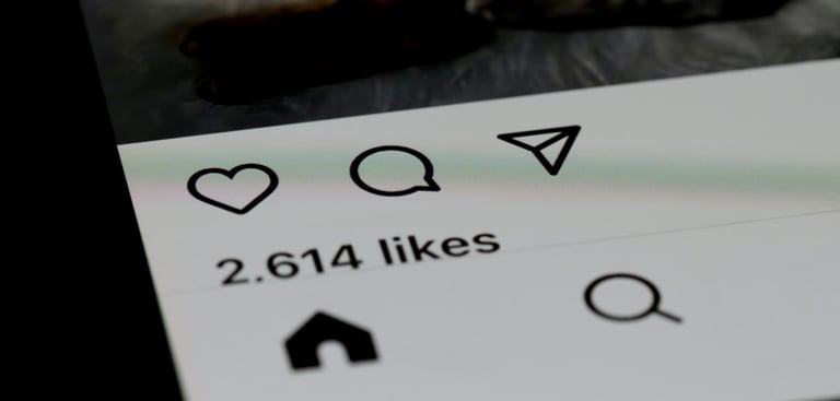 social media app with likes