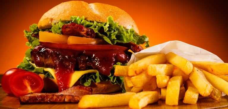 Burger frites maison