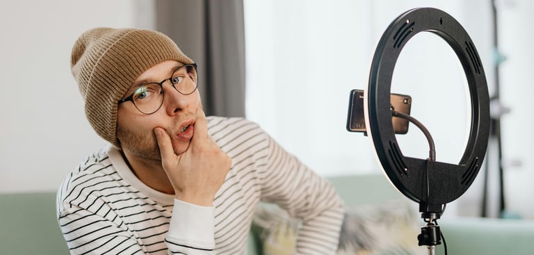 Social media influencer promoting men’s health products