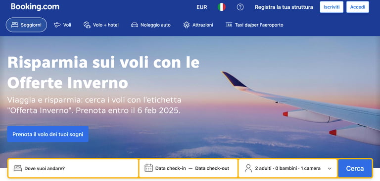 Homepage Booking.com