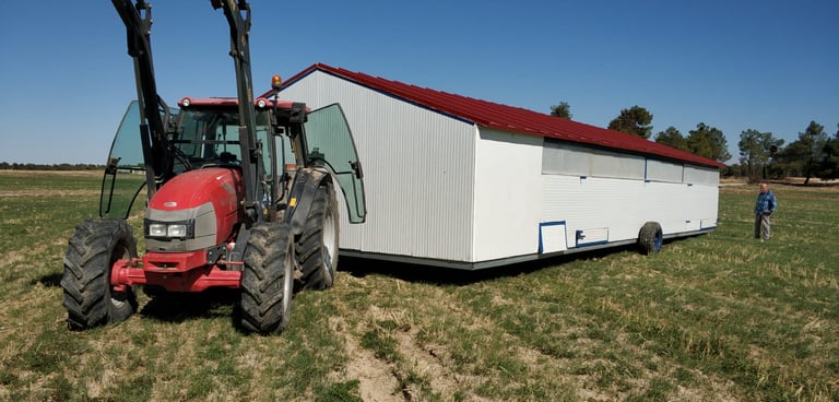 gallinero portátil móvil para pollos camperos