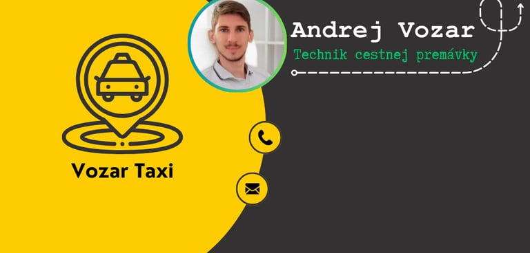 Osobny šofer taxi vodič