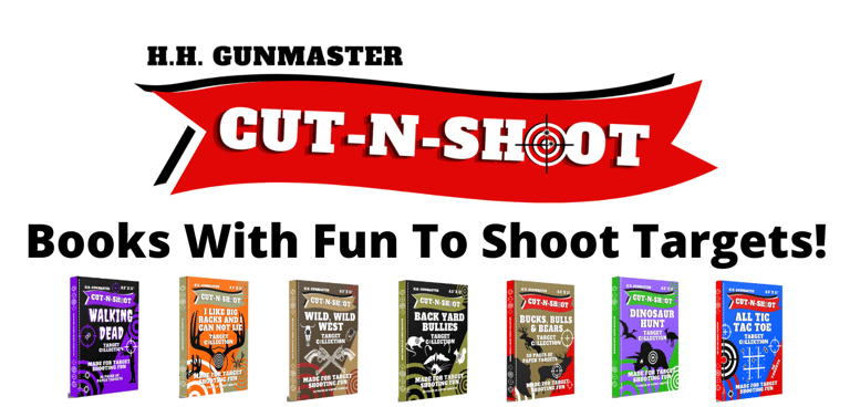 a bunch of books with a banner that says cut n shot