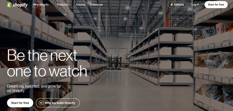 best online free website builder software shopify to start online store review