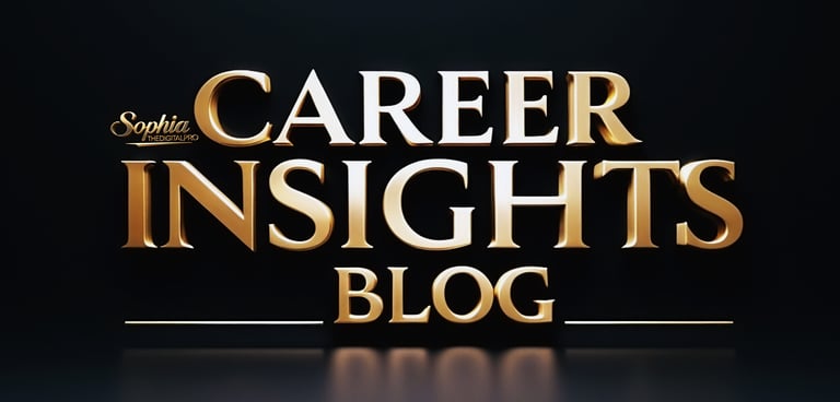 a gold colored logo for the career of a career