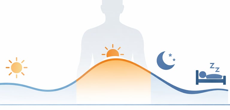 Relação entre ciclo circadiano e temperatura corporal