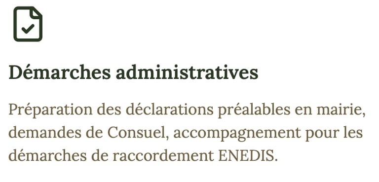Démarches administratives, déclaration préalables mairie, consuel, enedis raccordement