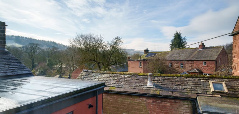 Armathwaite village from cottage bedroom 1 window
