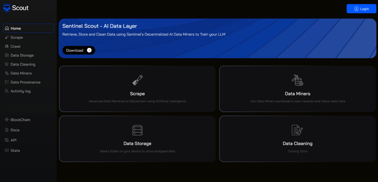 Sentinel Scout: decentralized data scraper