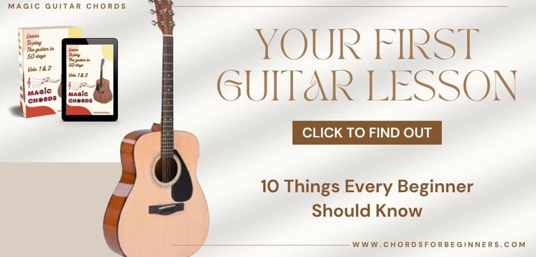 Your First Guitar Lesson: 10 Things Every Beginner Should Know