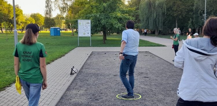 petankės aikštelė Kėdainiuose Vytauto parke