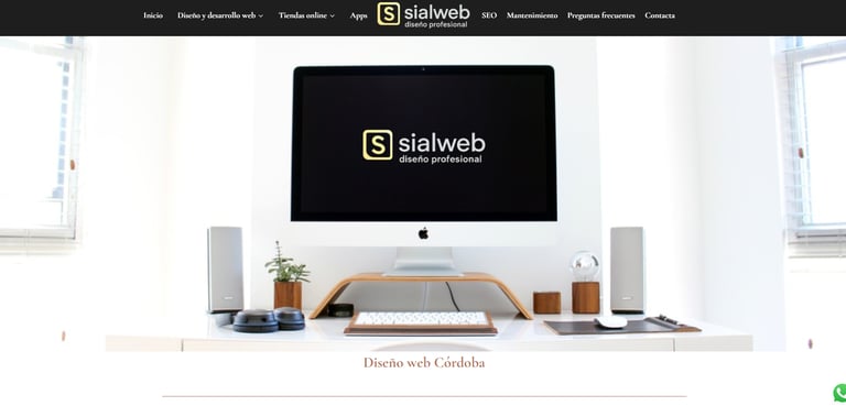 página web de sialweb diseño profesional