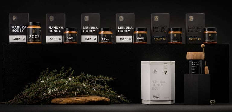 product photography - a display of honey