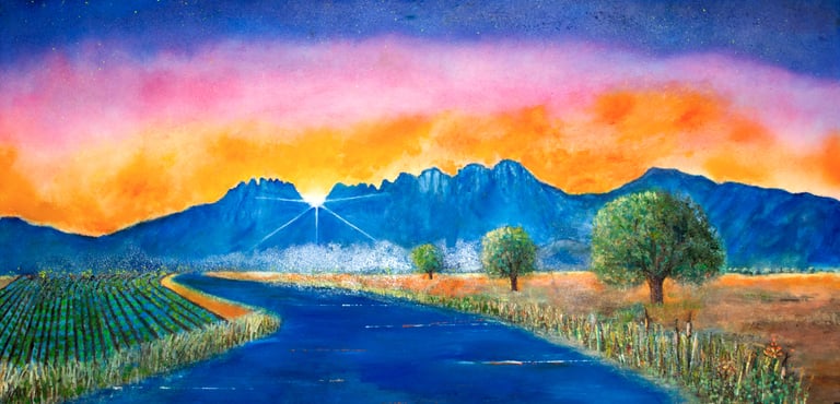 La Salida del Sol by New Mexico Artist John Dick-Peddie