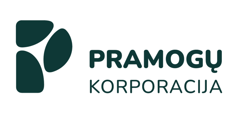 pramogų korporacija logotipas
