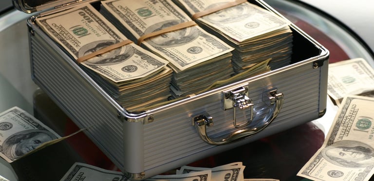 Box full of cash
