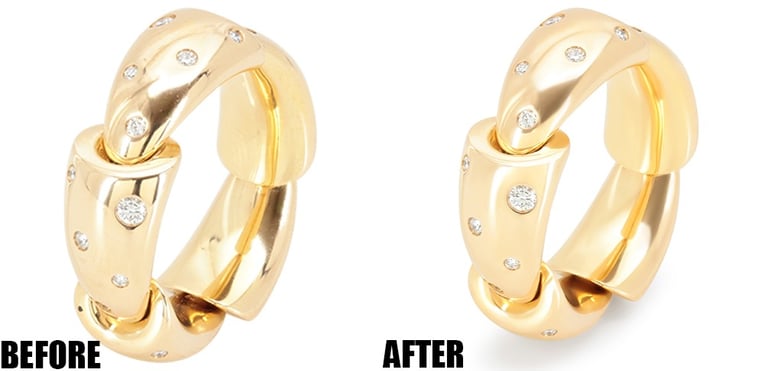 Repainting Shine on Metal Before and After