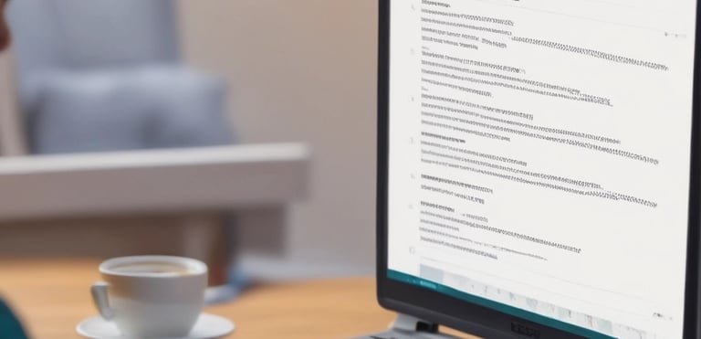 Website designer working on a modern webpage layout on a laptop.