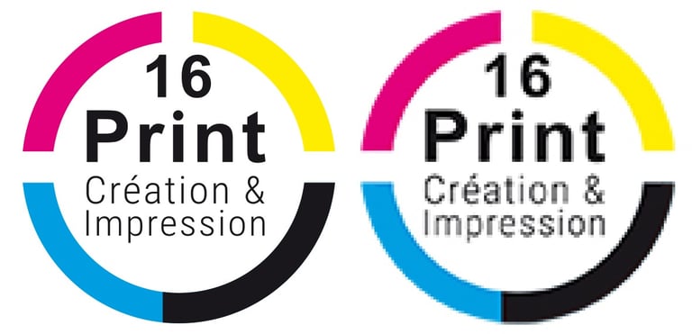 vectorisation logo 16 Print charente