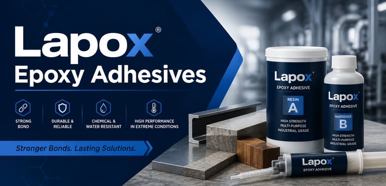 Lapox epoxy adhesives for multi Substrate bonding 