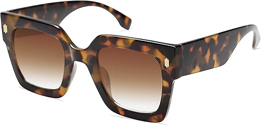 Vintage Oversized Square Sunglasses for Women