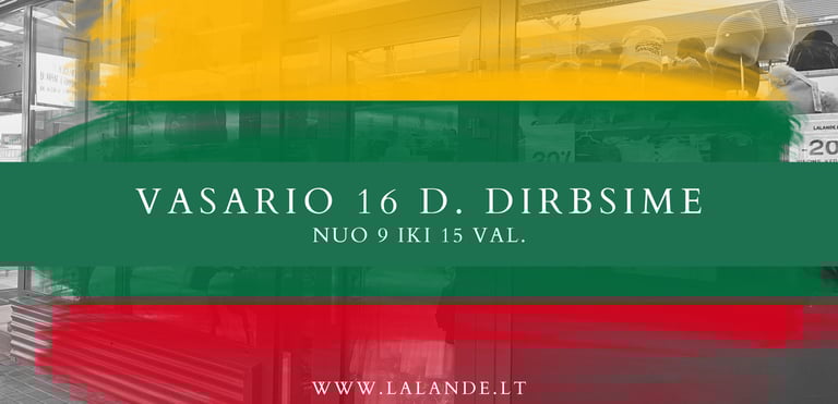 Parduotuvė vaikams Kaune vasario 16 d. dirbs