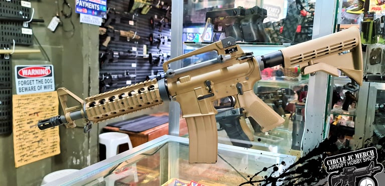 WE M4 CQB GBBR TAN