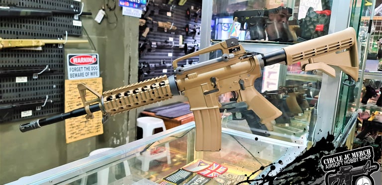 WE M4 RIS GBBR TAN