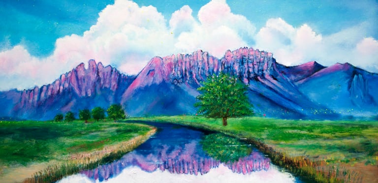 Summer View #1 by New Mexico Artist John Dick-Peddie