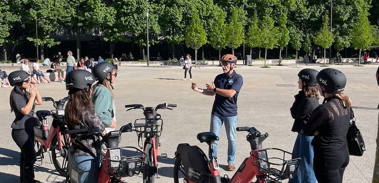 Cours mobilité active à vélo dans Paris