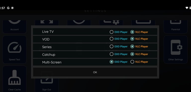 catchontv vlc player setting