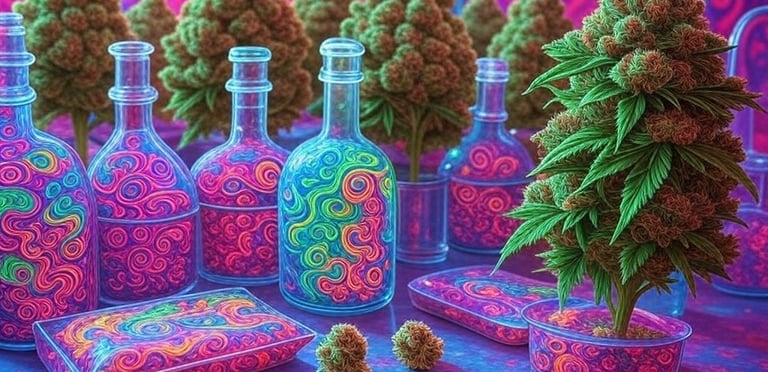 Blazed wiet accessoires, Blowen met echte toppen