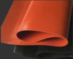 Hule silicón rojo blanco y negro Caucho 