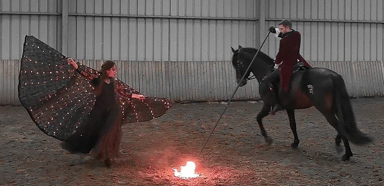 Garrocha et feu