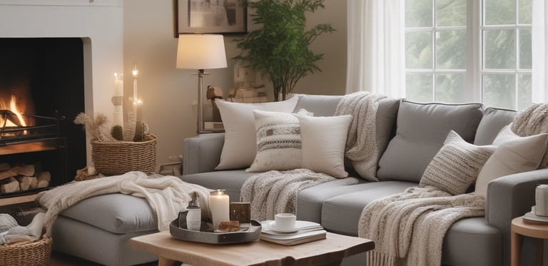 A vibrant beachwear outfit laid out on sand with seashells and a sunhat nearby.