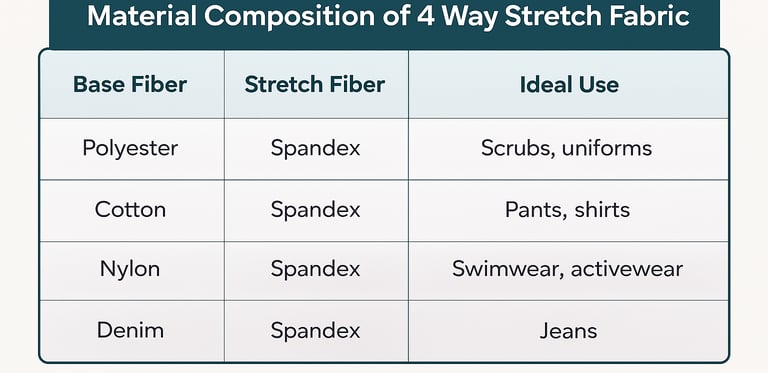 4 way stretch fabric