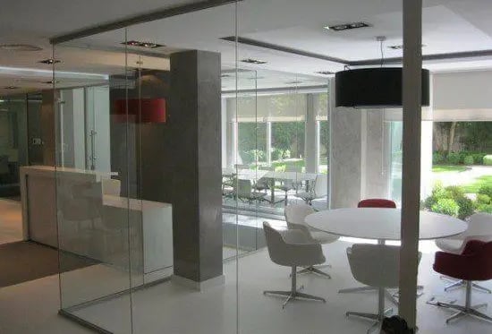 Mamparas de vidrio laminar 5+5 mm. de espesor