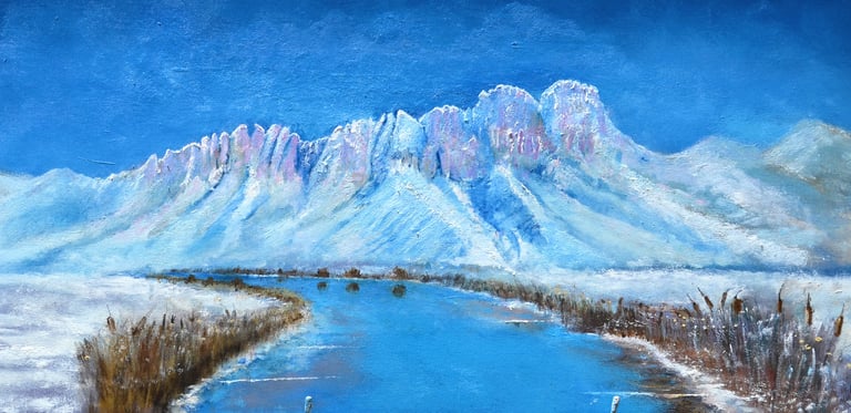 Winter View by New Mexico Artist John Dick-Peddie