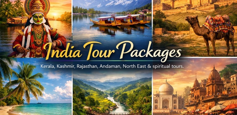 India holiday packages by Soma Journeys featuring top tourist destinations and customized travel experiences