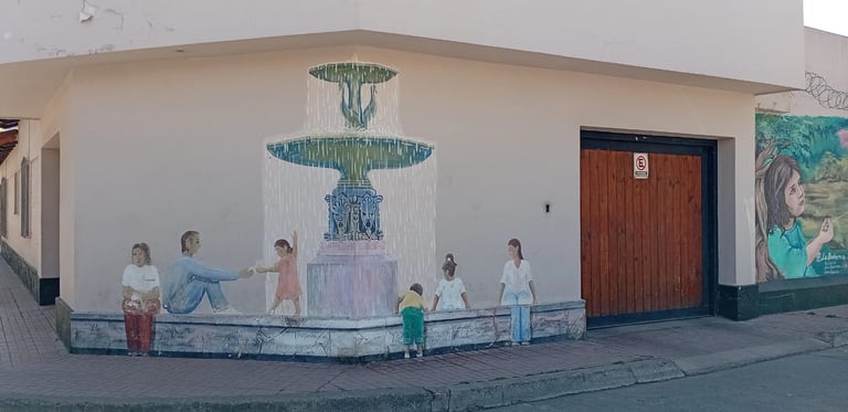 Mural "La fuente" - La Boohemia.2018