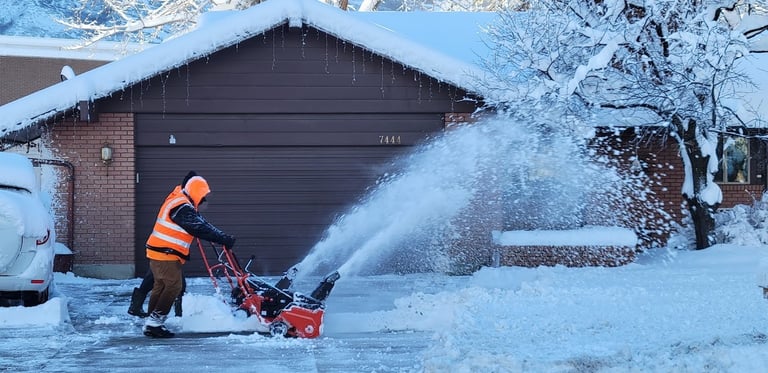 Residential snow removal company cost